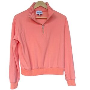 Superforme‎ Cropped Half Zip Sweatshirt Sz M